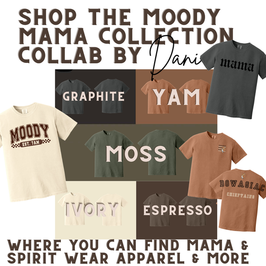 Dowagiac Chieftains | Comfort Colors T-shirt | Moody Shirt | Gift for Mamas | Stylish Trendy Apparel
