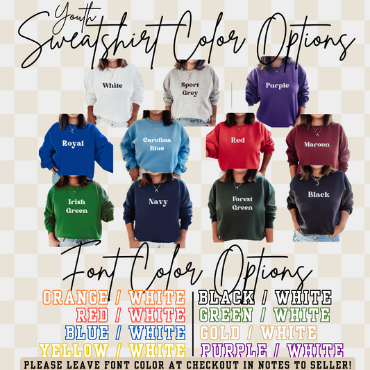 YOUTH Custom Crewneck 18000 Gildan - Heavy Blend™ Crewneck Sweatshirt