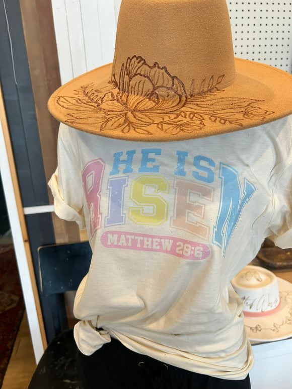 Easter Shirt / He Has Risen DTF / Christian Easter / Easter Sunday T-Shirt / Easter Gift / Easter Scripture T-shirts / Easter Outfit - Salted Words, LLC