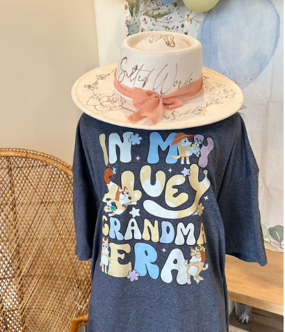In My Bluey Grandma Era Shirt or dtf print / Bluey grandma Shirt / Bluey Cool Mom Club Shirt / Bluey Mom Shirt / Bluey Mum Gift / BlueyShirt - Salted Words, LLC