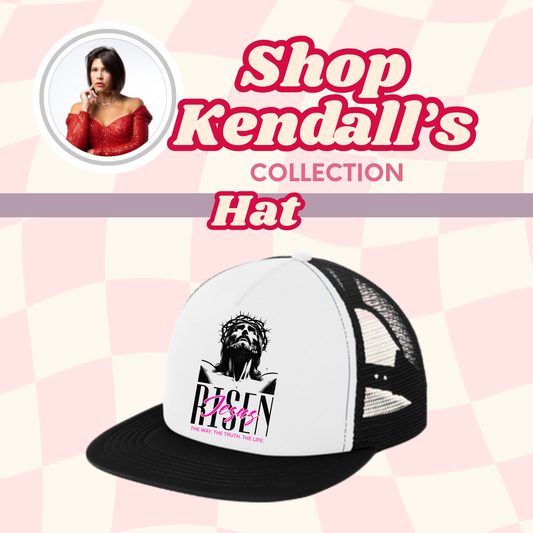 Kendall's Collection Hat He is Risen DT624 District Snapback Trucker Cap Inspirational Faith | Gift for Believers | Stylish Religious