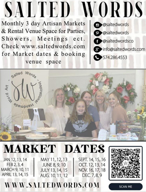 Salted Words Monthly Market List of Vendors