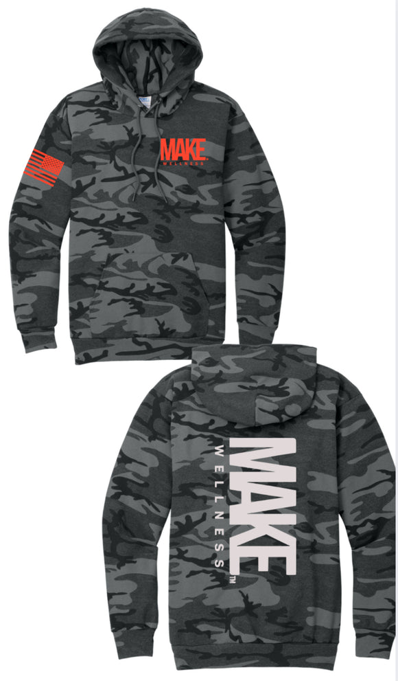 Make wellness Camo Hoodie Sweatshirt