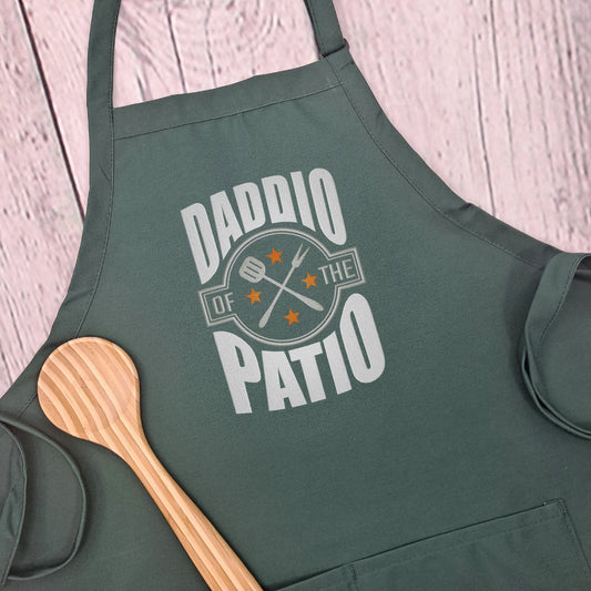 Dad apron Daddio of the Patio embroidered kitchen apron great gift for him