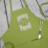 Dad apron Daddio of the Patio embroidered kitchen apron great gift for him