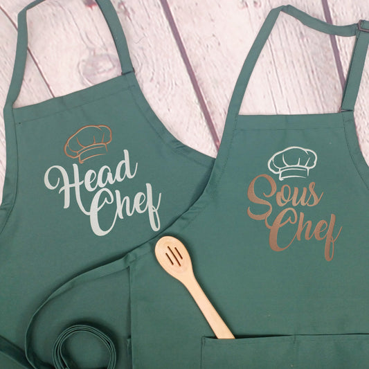 Head chef Sous Chef Set - Salted Words, LLC