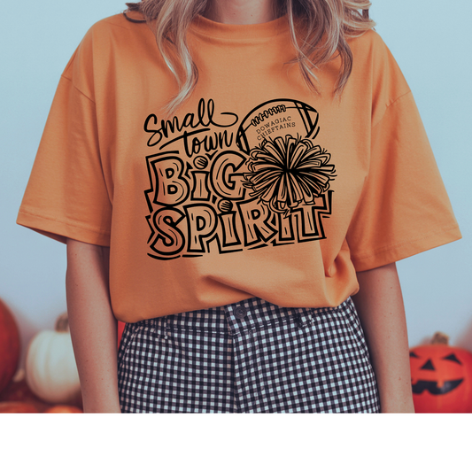 Small Town Big Spirit Cheer/football Tshirt - Crewneck - Hoodie
