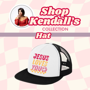 Kendall's Collection Hat Jesus Loves You DT624 District Snapback Trucker Cap Inspirational Faith | Gift for Believers | Stylish Religious (Copy)
