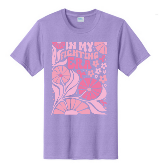 In my fighting Era Breast Cancer Awareness Fundraiser Tshirt PC61 Port & Co™ Essential Tee