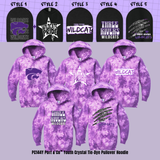 ADULT & YOUTH Three Rivers Wildcats PC144Y Port & Co™ Youth Crystal Tie-Dye Pullover Hoodie