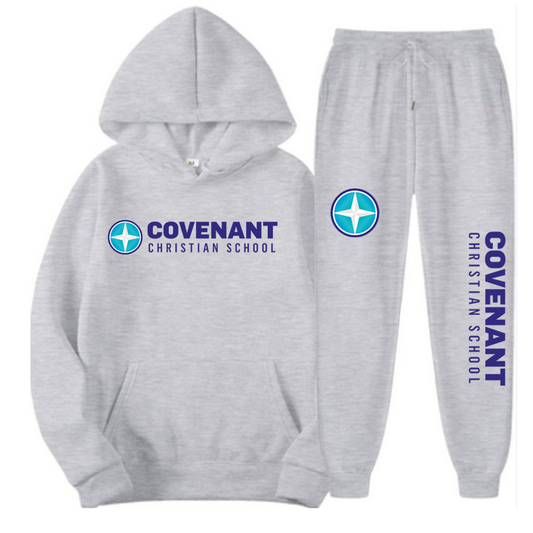 YOUTH FULL SWEATSUIT Covenant Christian School Sweat Suit - Salted Words, LLC