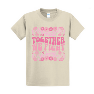 Together We Fight Breast Cancer Awareness Fundraiser Tshirt PC61 Port & Co™ Essential Tee