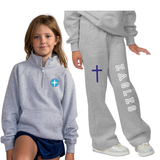 YOUTH Covenant Christian Apparel Enza 91179 Half Zip Fleece