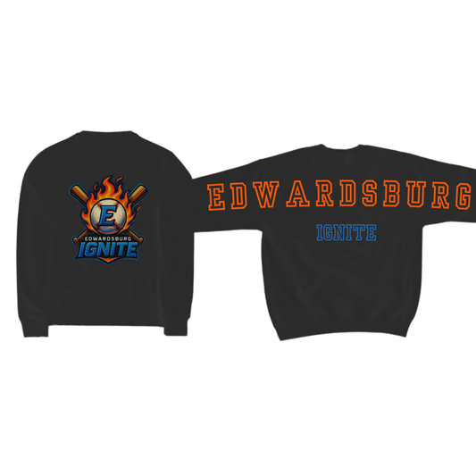 Adult & Youth Black Edwardsburg Ignite Crewneck 18000 Gildan - Heavy Blend™ Crewneck Sweatshirt