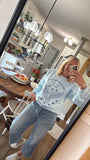 She’s a good girl Comfort colors crew Crewneck Sweatshirt