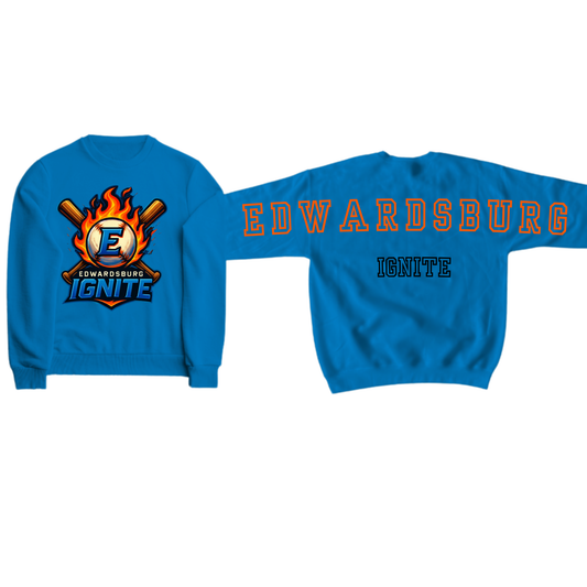 Adult & Youth Royal Edwardsburg Ignite Crewneck 18000 Gildan - Heavy Blend™ Crewneck Sweatshirt