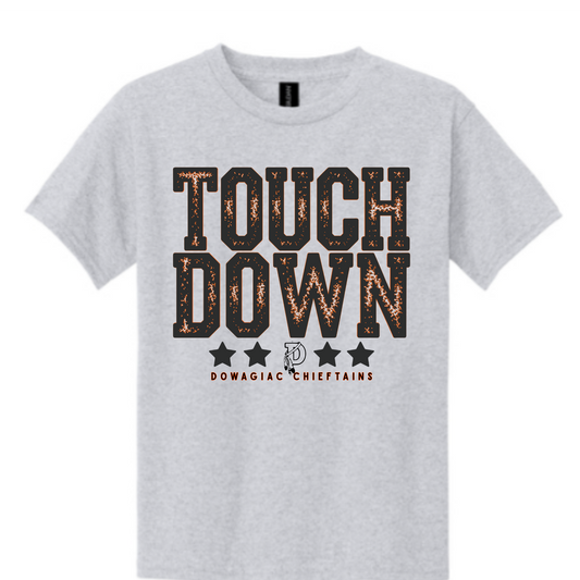 YOUTH Dowagiac Chiefs Football touch down Apparel Tshirt - Drifit - Crewneck - Hoodie - Salted Words, LLC
