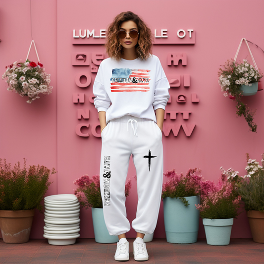 Faith & Freedom FULL sweatsuit I Christian Apparel