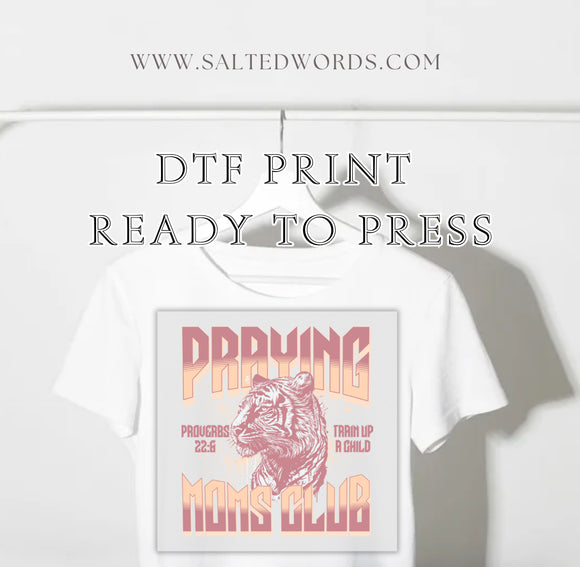 Praying Moms club Lion aesthetic DTF Transfer