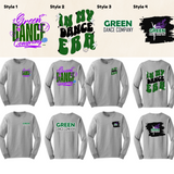 ADULT Green Dance PC54LS Port & Company Long Sleeve Core Cotton Tee