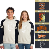 JERZEES® 97CR Unisex Varsity Color-Block Hooded Sweatshirt