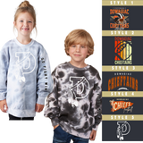 YOUTH Dowagiac Chiefs Football Tie Dye Fleece Crew