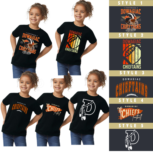 TODDLER Tshirt Dowagiac Chieftains - Salted Words, LLC