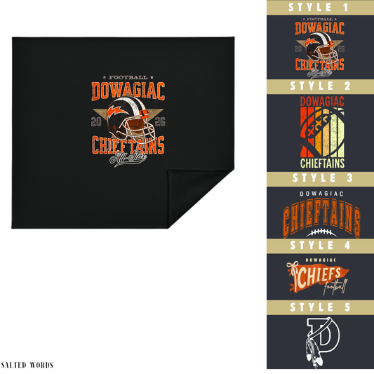 Custom Dowagiac Blanket BP78 Port & Company® Core Fleece Sweatshirt Blanket - Salted Words, LLC