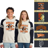 JERZEES® 97CR Unisex Varsity Color-Block Hooded Sweatshirt