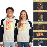 JERZEES® 97CR Unisex Varsity Color-Block Hooded Sweatshirt