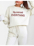 Question Everything Next Level Apparel® 9007 Unisex Heavyweight Sweatshirt Crewneck Sweatshirt