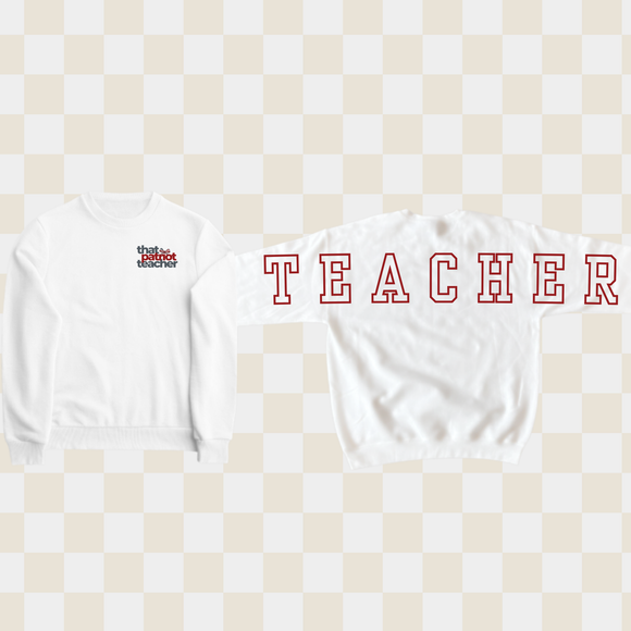 Teacher Patriotic That Patriot Teacher Cre- Heavy Blend™ Crewneck Sweatshirtwneck 18000 Gildan