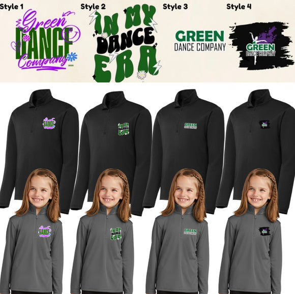 YOUTH & ADULT Green Dance YST357 Sport-Tek ®Youth PosiCharge ®Competitor ™1/4-Zip Pullover