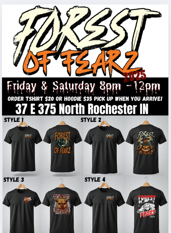 Forest of Fearz Tshirt or Hoodie