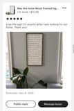 May this home Framed Wood Sign / Family Prayer - Salted Words, LLC