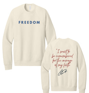 Charlie Kirk Freedom Tshirt - Long Sleeve - Crewneck - Hoodie