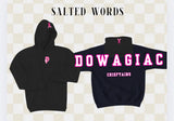 Adult & Youth Dowagiac Black Breast Cancer Awareness Crewneck or Hoodie