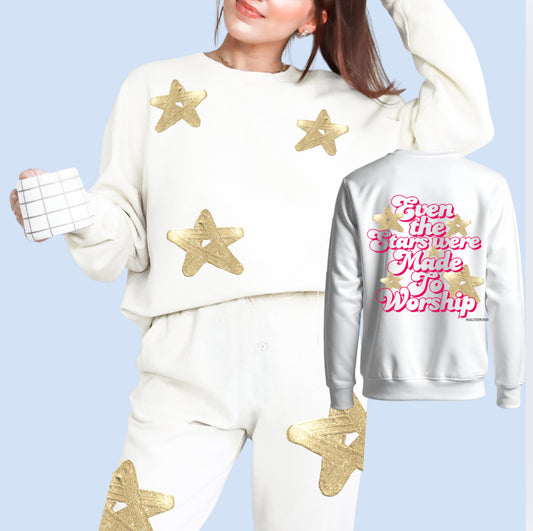 Even the stars were made to Worship Full sweatsuit