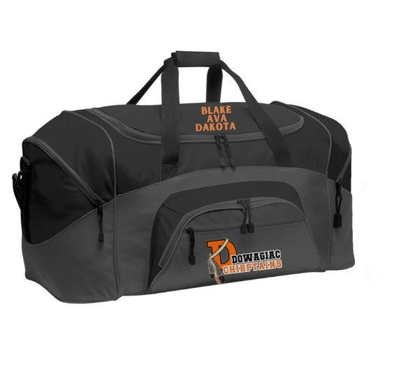 Sports duffel bag personalized - Salted Words, LLC