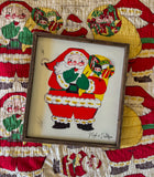 Maple & Dickerson Santa Framed Wood sign