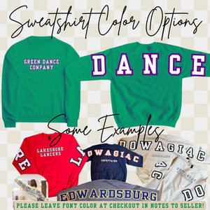 Adult & Youth Green - Green Dance Crewneck 18000 Gildan - Heavy Blend™ Crewneck Sweatshirt