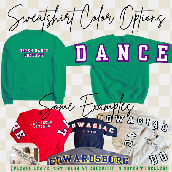 Adult & Youth Green - Green Dance Crewneck 18000 Gildan - Heavy Blend™ Crewneck Sweatshirt