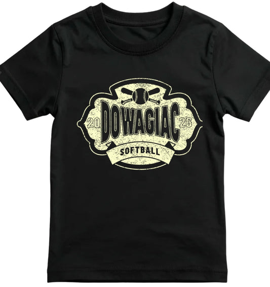 Dowagiac Softball distressed Tshirt - Crewneck - Hoodie - Salted Words, LLC