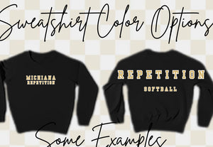 Adult & Youth Michiana Repetition Crewneck 18000 Gildan - Heavy Blend™ Crewneck Sweatshirt