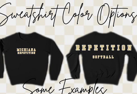 Adult & Youth Michiana Repetition Crewneck 18000 Gildan - Heavy Blend™ Crewneck Sweatshirt