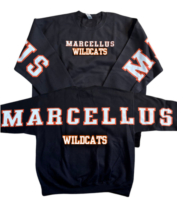 Adult & Youth Marcellus Wildcats Crewneck 18000 Gildan - Heavy Blend™ Crewneck Sweatshirt