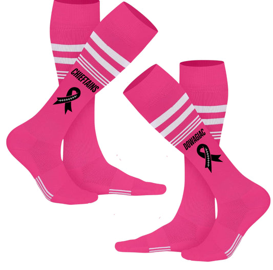BREAST CANCER Youth Sports tube socks
