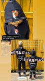 Adult & Youth Dowagiac black and orange Crewneck 18500 Gildan - Heavy Blend™ Hoodie Sweatshirt