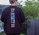 Dowagiac Custom Name & Number Youth Crewneck Sweatshirt