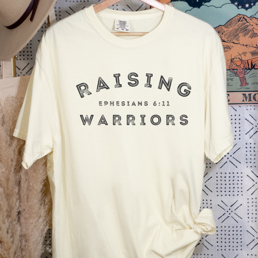 Raising Warriors Ephesion 6 11 | Comfort Colors T-shirt | Stylish Trendy Apparel - Salted Words, LLC